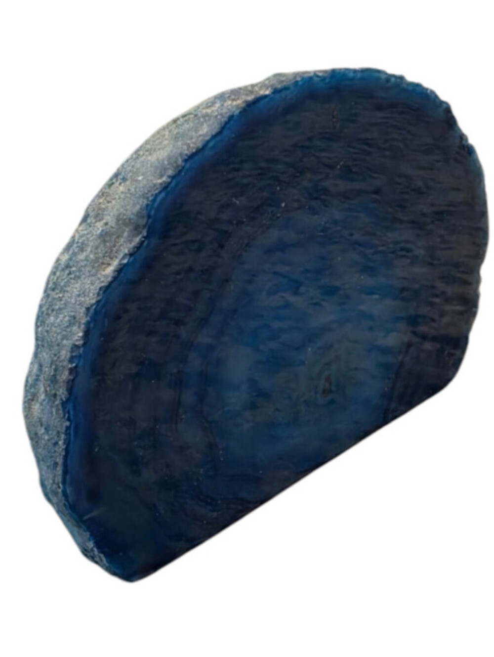 Blue Agate Geodes Rock Crystal Home Decor Book End Vintage